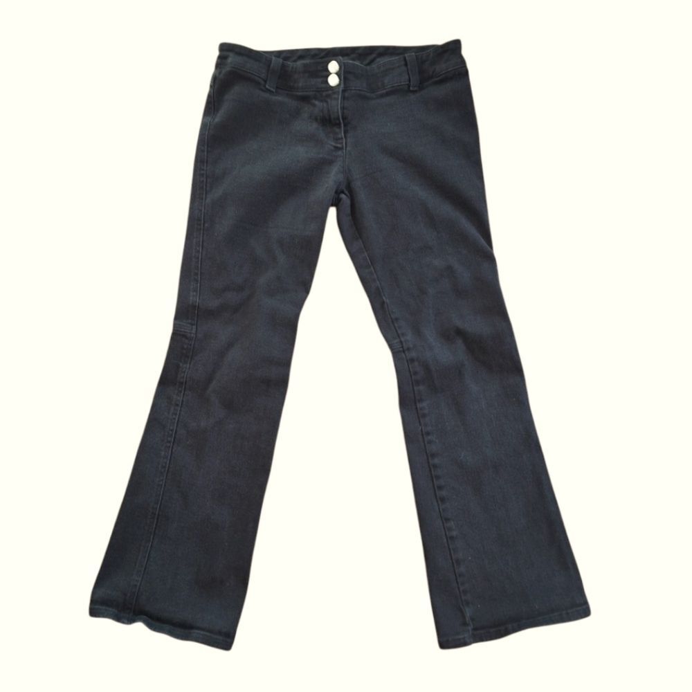 Lip Service Black Flared Jeans Low Rise Size 9 Juniors